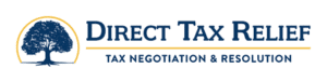 Direct Tax Relief logo featuring a tree and company name.